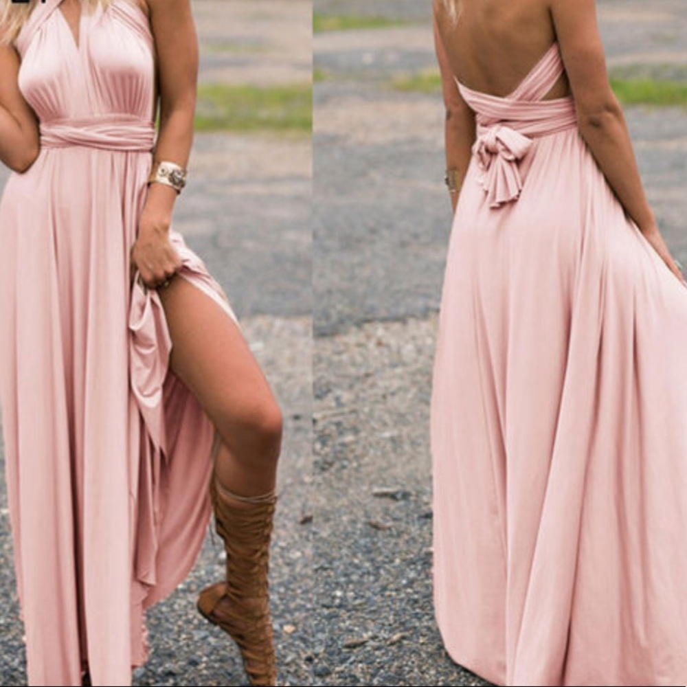 Black Multi-wear Maxi Dress Black
